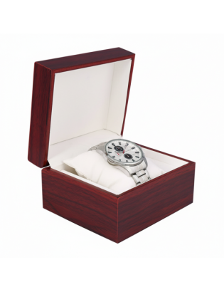 Zegarek męski na bransolecie duży solidny chronograf datownik srebrny Beltimore BT04 - zdjęcie 12