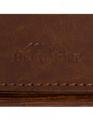 Etui na Karty Skórzane Slim Beltimore Wizytownik koniakowe G57 - zdjęcie 5