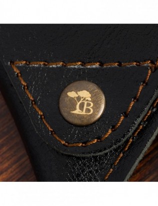 Etui na Monety Skórzane Bilonówka Trójkątna Beltimore Czarny G56 - zdjęcie 3