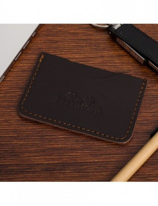 Etui na Karty Skórzane Slim Beltimore Wizytownik ciemny brąz G57 - zdjęcie 3
