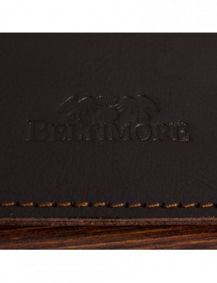 Etui na Karty Skórzane Slim Beltimore Wizytownik ciemny brąz G57 - zdjęcie 5