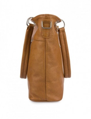 Torebka Damska Shopper Skóra Naturalna Miękka Beltimore Camel 935 - zdjęcie 6