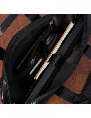 Torba skórzana elegancka croco laptop 15 - zdjęcie 14