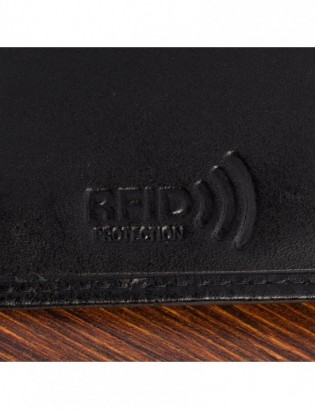 Portfel skórzany męski włoska skóra naturalna licowa premium klasyczny RFiD poziomy Beltimore G07 - zdjęcie 9