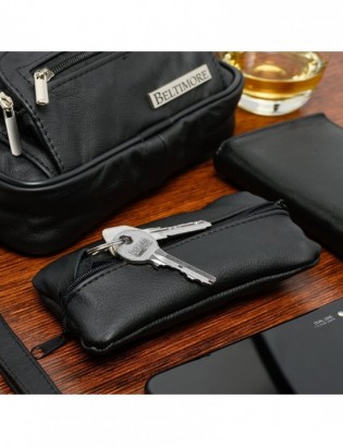 Zestaw męski skórzany premium Beltimore portfel saszetka etui P68 - zdjęcie 5