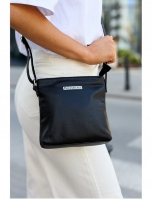 Torebka damska skórzana listonoszka mała premium slim klasyczna beżowa Beltimore L51 - zdjęcie 4
