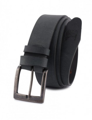 Pasek męski skórzany premium szeroki 4cm klasyczny czarny Beltimore Jeans E11 - zdjęcie 3