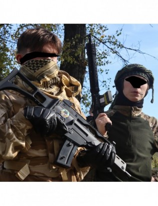 Chusta uniwersalna arafatka militarna wojskowa bawełniana duża beżowa Beltimore SC-01 - zdjęcie 8
