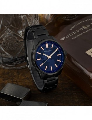 Zegarek męski bransoleta duży solidny granatowy glob premium Beltimore BT01 - zdjęcie 2