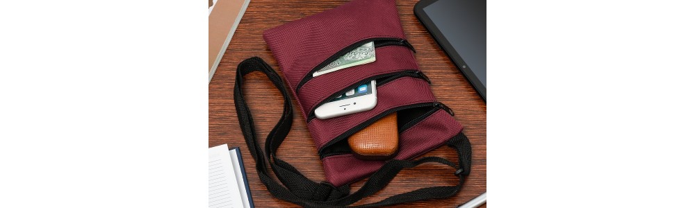 Etui damskie skórzane na dokumenty paszport na szyję | beltimore.eu
